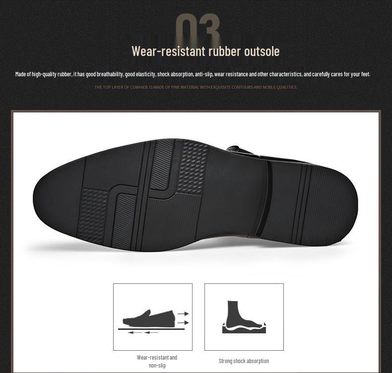 Chelsea Pointed Toe Leather Boots: Fashionable Slip-on, Korean & British Style Business Men's Plus Size Shoes.