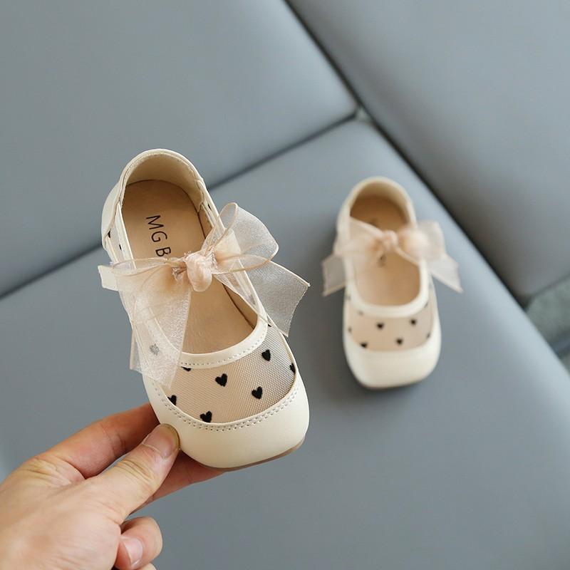 

Little Girl s Mary Janes Mesh Riband Square Toe Cute Children Flat Shoes 21-30 Toddler Autumn Three Colors Stylish Kids Shoe 23