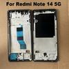Für Xiaomi Redmi Note 14 5G Mittelrahmen LCD-Bildschirm Frontrahmen Gehäuse Lünette Chassisplatte Ersatz