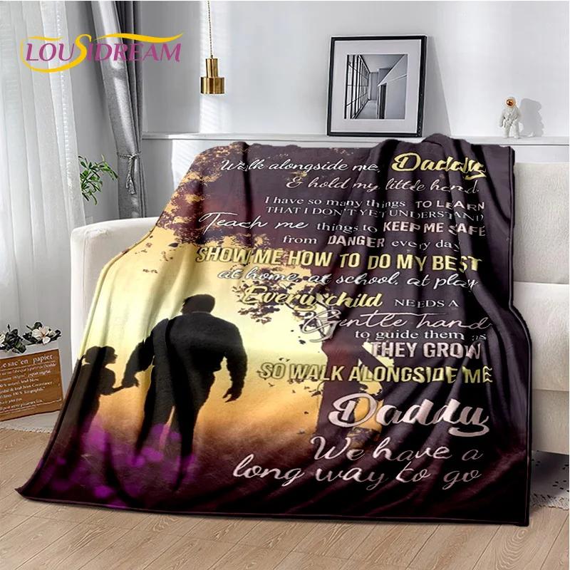 Presente Agradecimento Para Minha Mãe Pai Esposa Marido Carta Presente Cobertor, Cobertor Macio para Casa Quarto Cama Piquenique Escritório Capa de Sofá