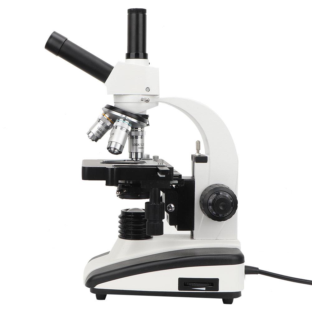 Binocular Compound Microscope Monocular Microscope 40X 1600X Abbe Condenser 2 Layer