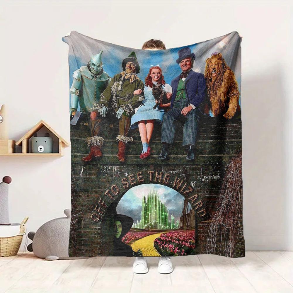 Wizard Land Flannel Blanket Throw Blanket Soft Warm Sofa Bed Camping Car home Decor Unique Christmas Gift C930352
