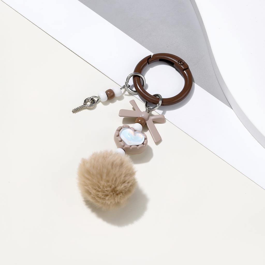 1pc Bag Pendant Plush Ball Keychains For Bags DIY Jewelry Mobile Phone Chain Accessories Bag Charm Handbag Decoration