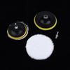 5/7Pcs 3/4/5/6/7 Inches Soft And Reusable Polishing Pads Car Buffing Wool Wheel Mop Kits For Car Polisher Drill Accessories