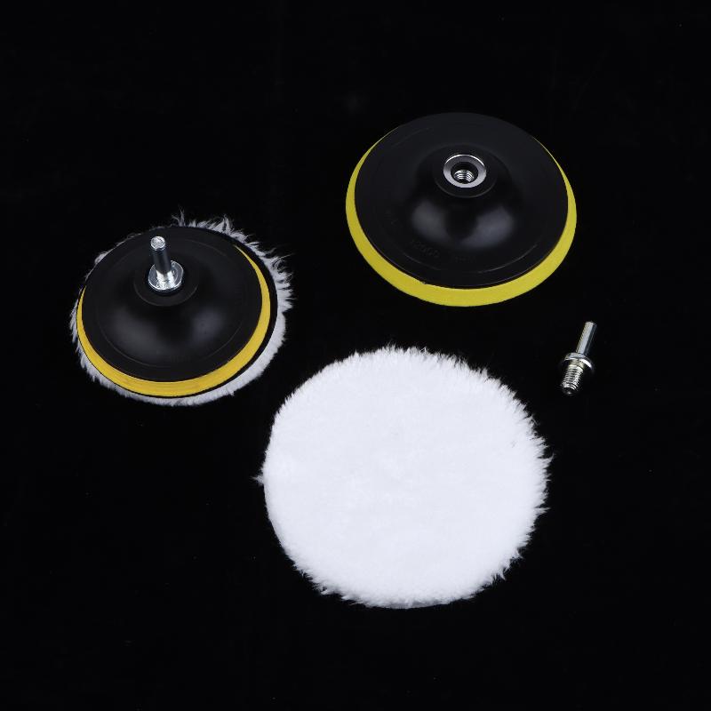 5/7Pcs 3/4/5/6/7 Inches Soft And Reusable Polishing Pads Car Buffing Wool Wheel Mop Kits For Car Polisher Drill Accessories