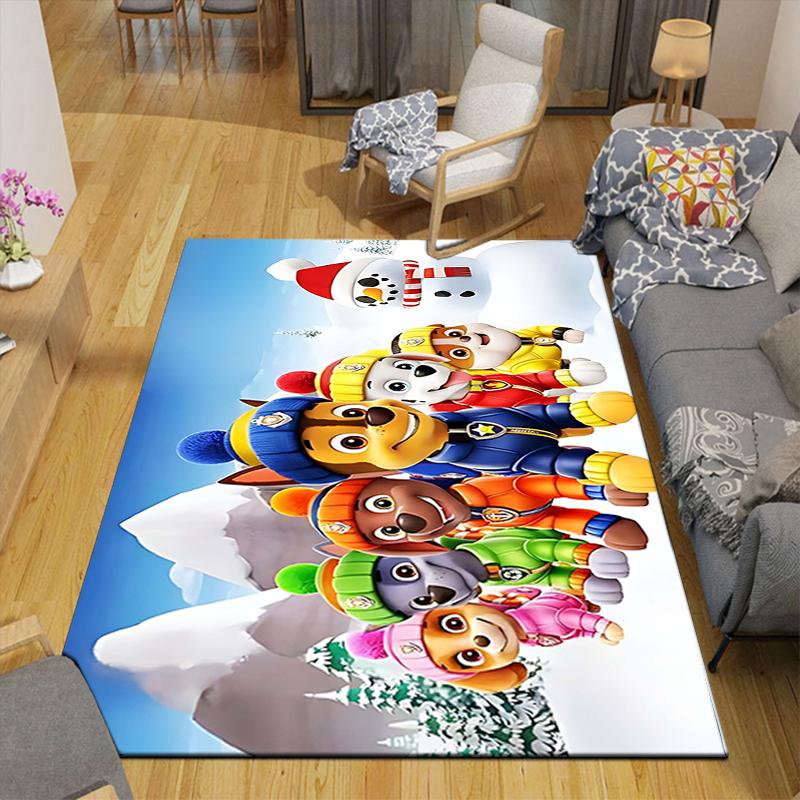1Pc Christmas Pups Cookies Rug Office Carpet Indoor Outdoor Doormat Nonslip Soft And Comfortable Living Room Christmas Halloween Gift D91874