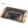 Living Room Floor Mat 3D Optical Illusion Non-Slip Vision Rug Realistic Carpet Polyester for Bedroom Bathroom Hallway Easy Care Decorative