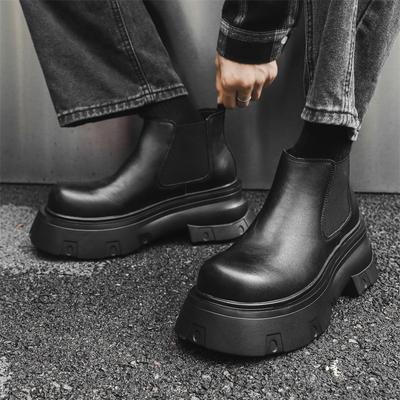 Pointed Heightened Platform Chelsea Boots Wizard Boots Men'S And Women'S Same Martin Boots 66627-M