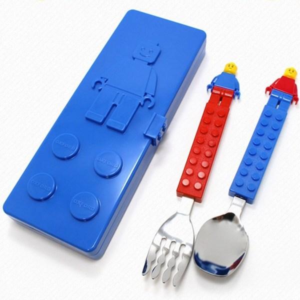 Oxford Block Spoon and Fork Case Set, Blue, 1 Set