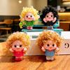 PVC Doll Bag Pendant Cartoon Girl Key Chain Gift Creative Curly Hair Doll Keychain  Bag Charm
