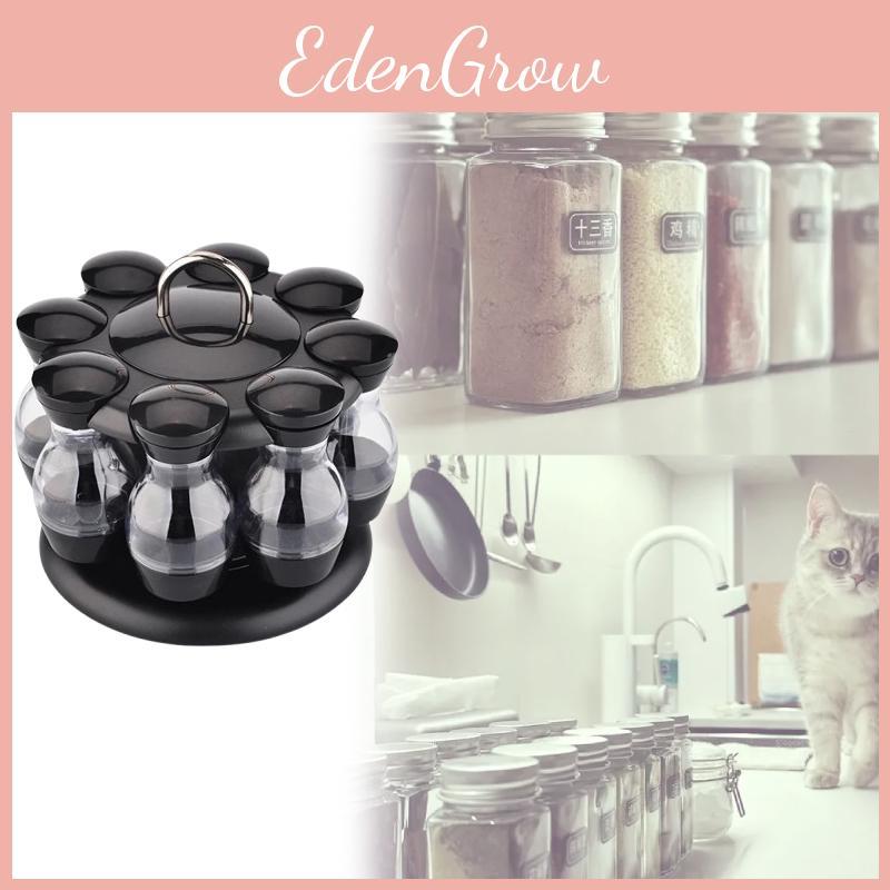 Functional Rotatable Condiment Organizer With Premium Material For Kitchen And Dining Decor