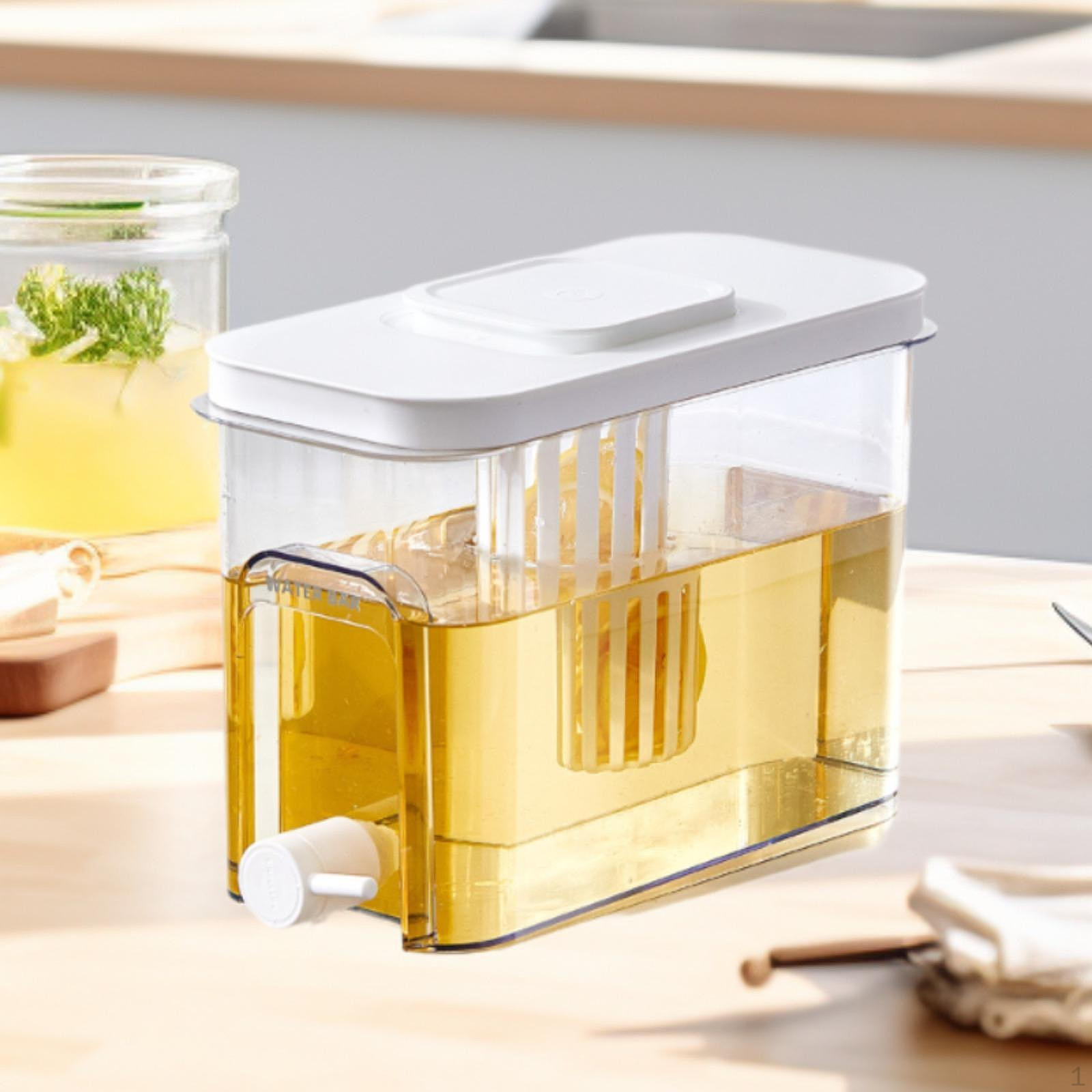 

Холодные напитки Сокосодержащий контейнер Чайник с краном Ледяной бочонок Экономия места Холодильник Напитки