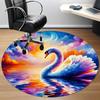 1pc Swan, Sunset Chair Carpet for Office - Durable, Ideal for Chair Mats, Stylish & Functional Decorative Rug yy260130011