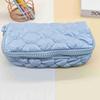 Spacious Korean-Style Pencil Case & Makeup Bag In Girlish Cream