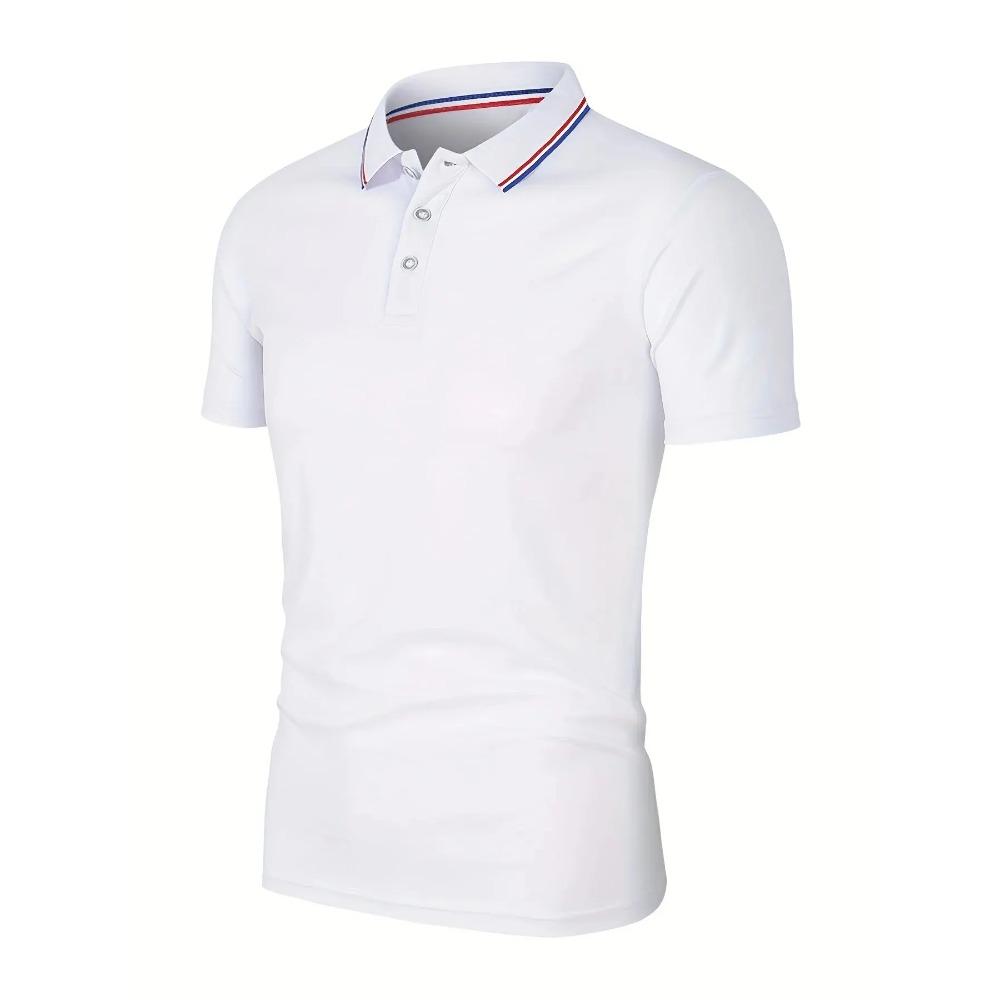2026 Men's Summer Casual Breathable Comfortable Polo Shirt Men's Solid Color High Quality Short Sleeve T-Shirt