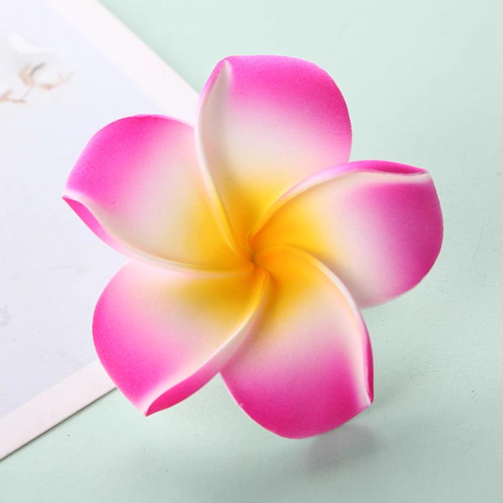 Pince à cheveux Plumeria: Fleur Hawaïenne en EVA pour Maillots de Bain & Voyage (4-9cm)