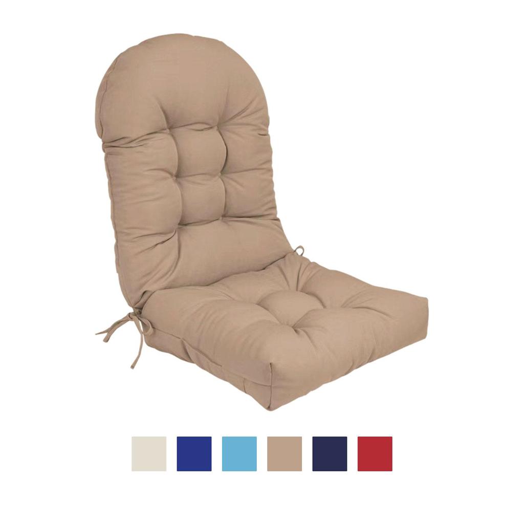 High Back Chair Cushion Waterproof Chair Pad Rocking Chair Cushion for Outdoor Furniture Balcony Garden Patio Living Room