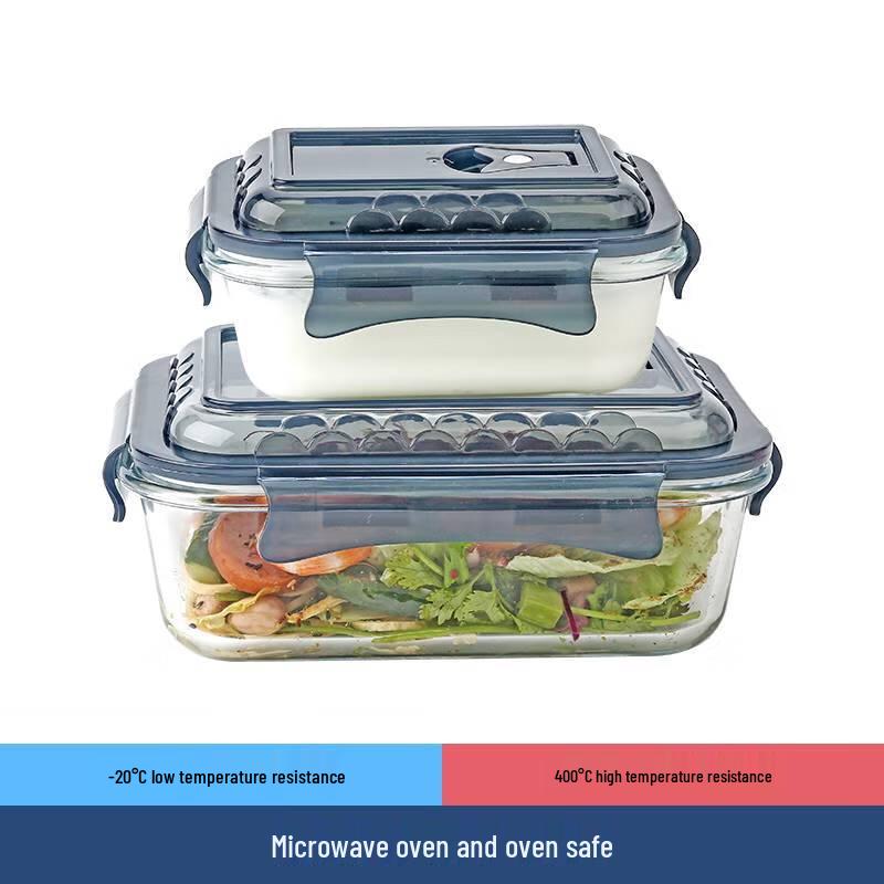 Rectangular Glass Food Storage Container Set