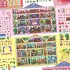Infeel.Me 2.5D Large Scenery Sticker: Vol. 20 - 3D Cabin Journal Toy - Open for Business