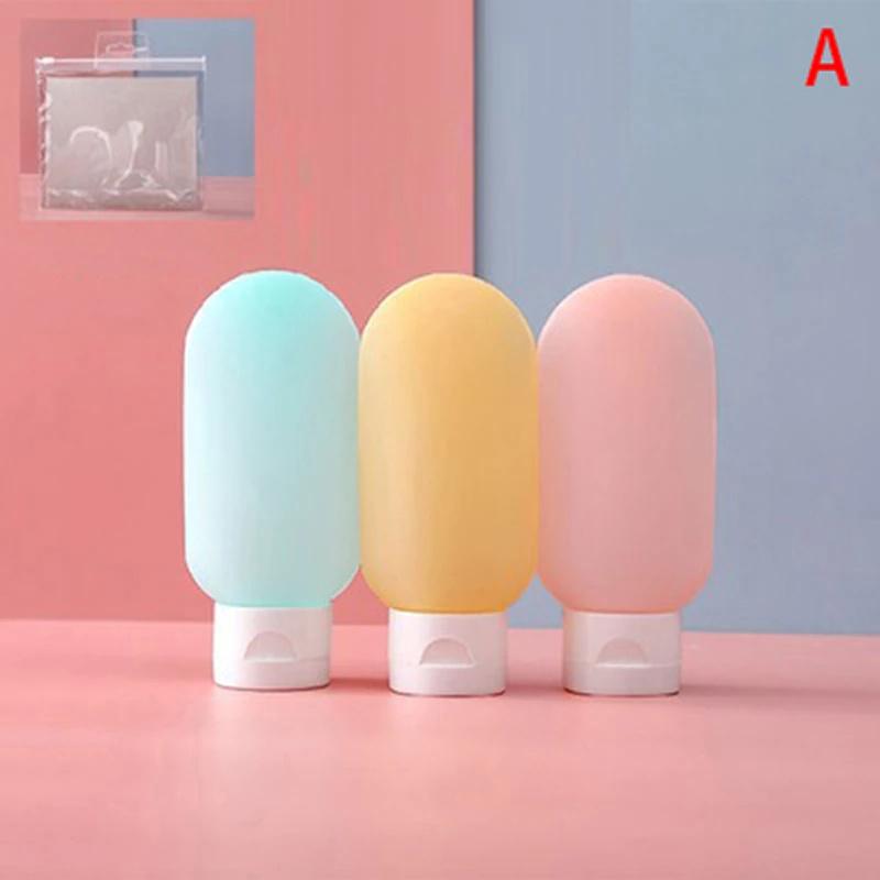 

3pcs/set Refillable Bottle Portable Essence Shampoo Shower Gel Bottles Nordic Style Travel Kit Container Can Carry On The Plane. Light Grey