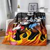 Cuphead Cartoon Printed Blanket Fashion Bed Linings White Flannel Warm Blanket Soft Comfortable Blanket Birthday Gift