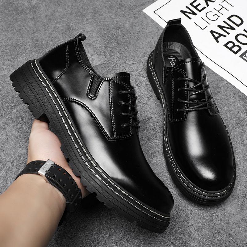 Британская кожаная обувь. Мужская рабочая обувь. Низкие ботинки martin. 43 — фото 10