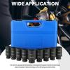 DASBET 1/2" Drive Deep Impact Socket Set 9PCS Axle Nut Impact Socket Set 6 Point 29-38mm Drive Metric Axle Hub Nut Set