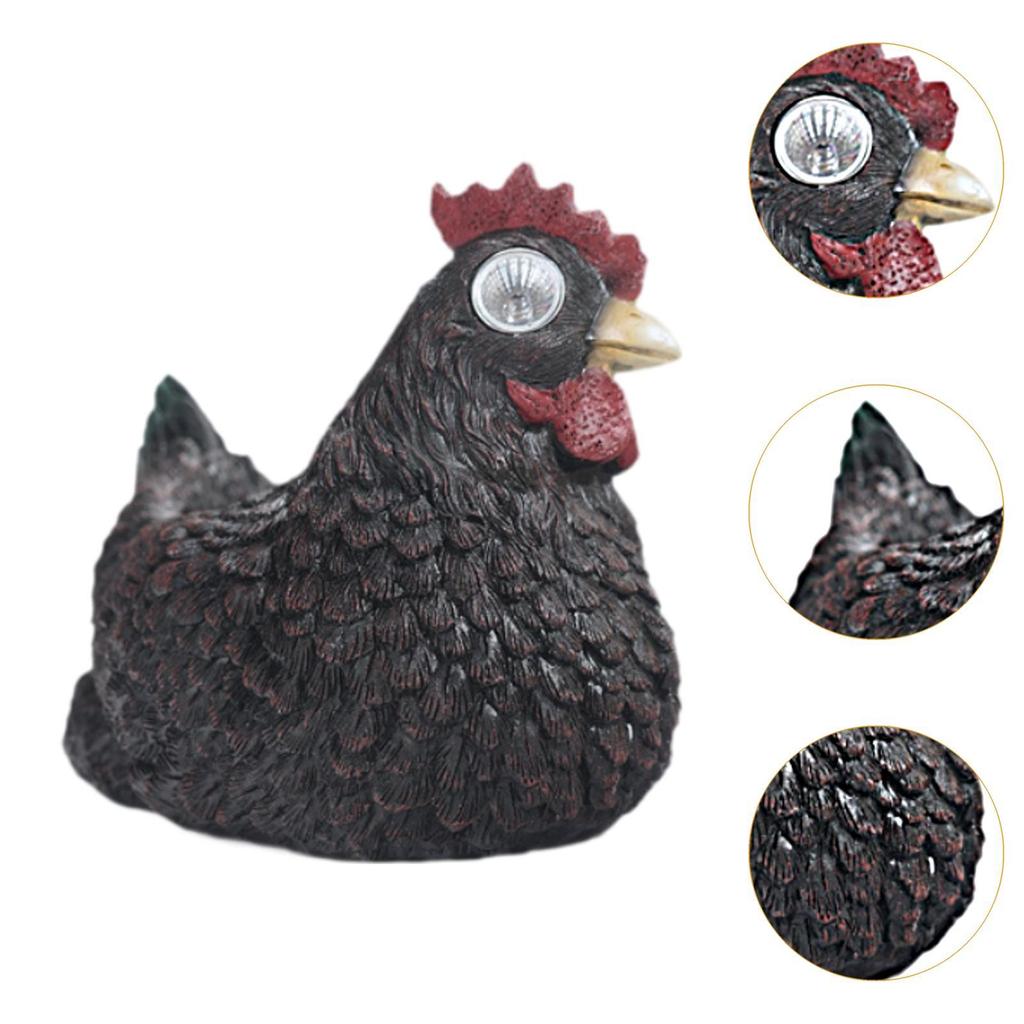 Chicken Flower Pot Multiuse Chicken Sculpture Home Ornament Patios Resin Plant Pot for Kitchen Indoor Backyard Office Desk