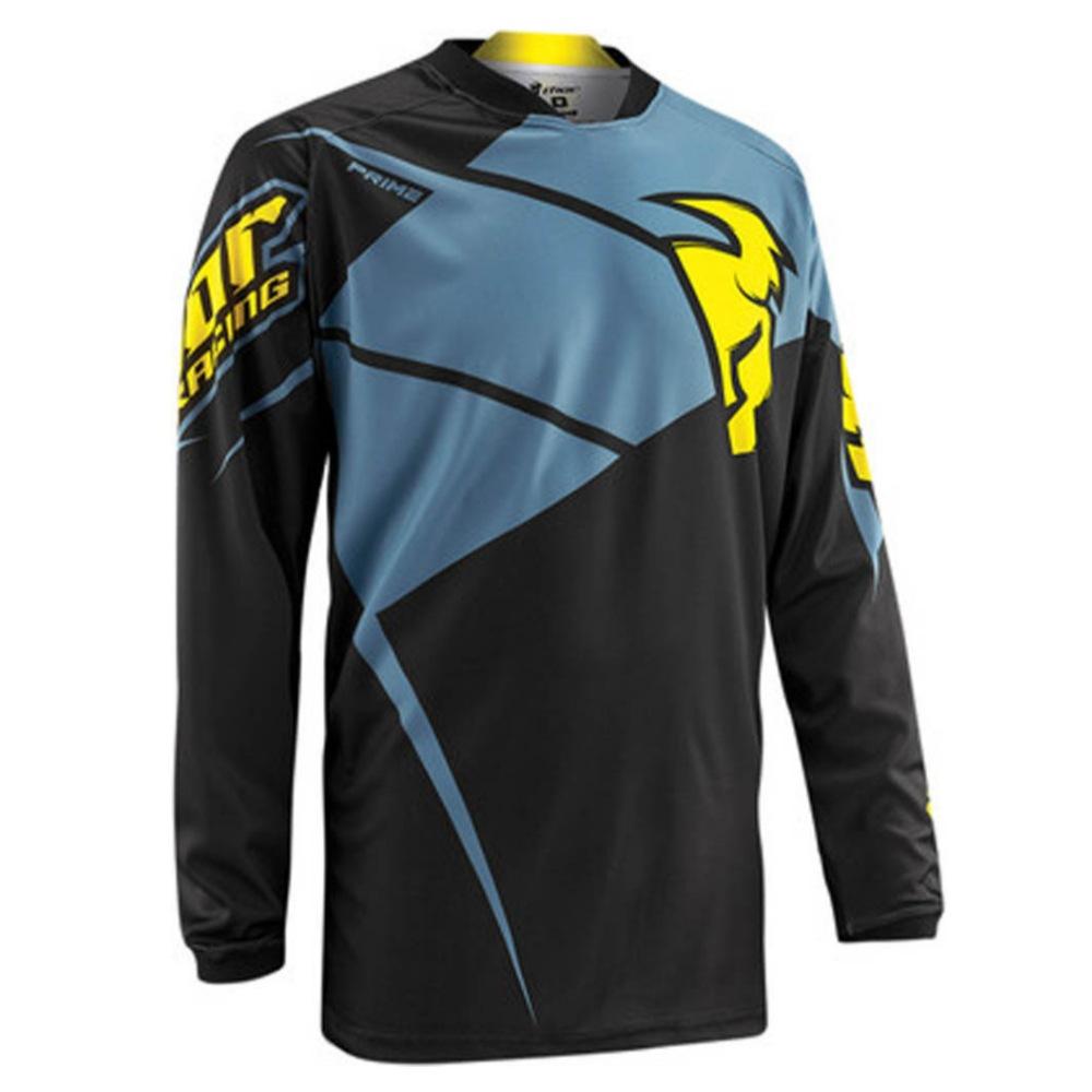 Heißer Verkauf Neuer Thor Team Schnelltrocknendes Atmungsaktives Downhill-Anzug Sommer Mountainbike Langarm-T-Shirt Motorradanzug