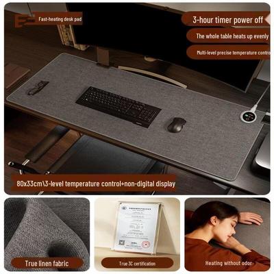 Handun Heated Cotton Linen Desk Mat