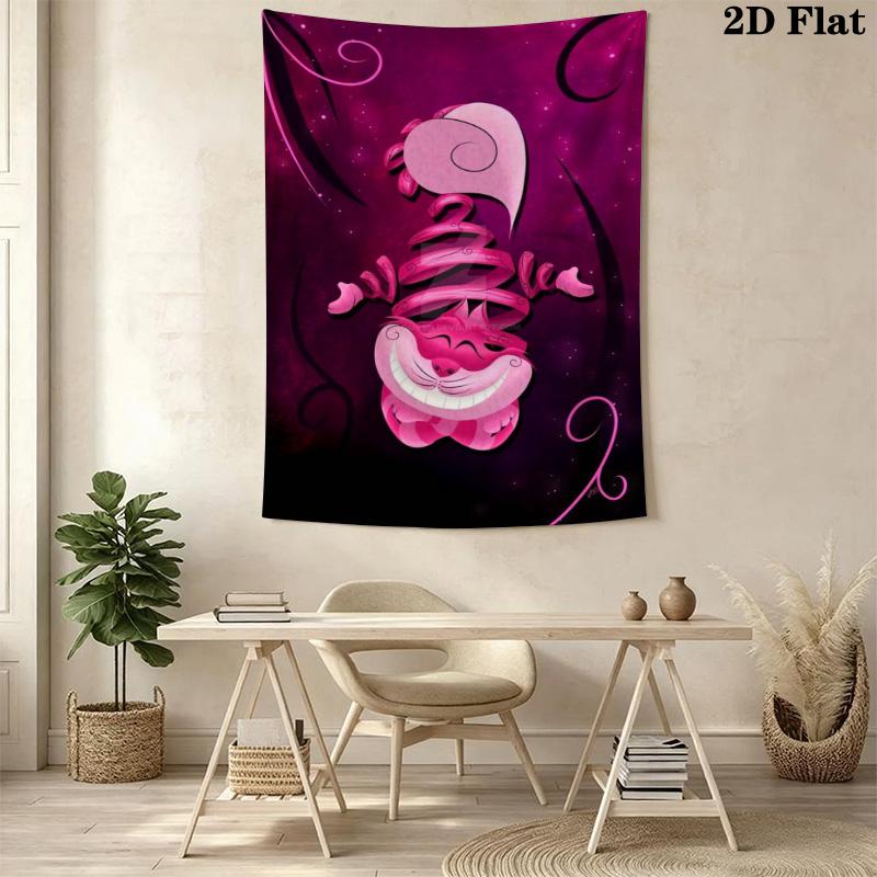 Mad Hatter Tea Party Tapestry Wallmounted Fashion Print Work Of Art Wall Covering Decoration Wall Decoration