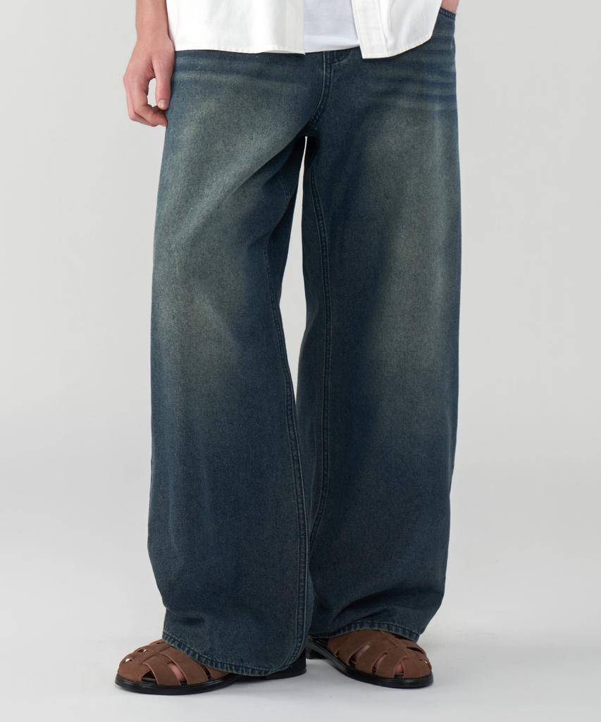 UNTAPPED STUDIO [2Pack] Vintage-Like Linen Wide Denim Pants 4 Colors (Type A)