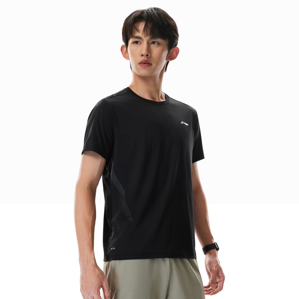 Li-Ning Quick-Drying Cool UV-Resistant Round Neck Casual Short Sleeve T-Shirt Men Tops ATSW161-1