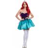 S-XL Ariel Princess Costume Sexy Snow White Dress Halloween Cosplay Wicked Queen Stage Outfit