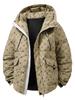 Men's 2025 Winter Down Jacket - French Style, Trendy Korean B-Print, White Duck Down Warm Outerwear.
