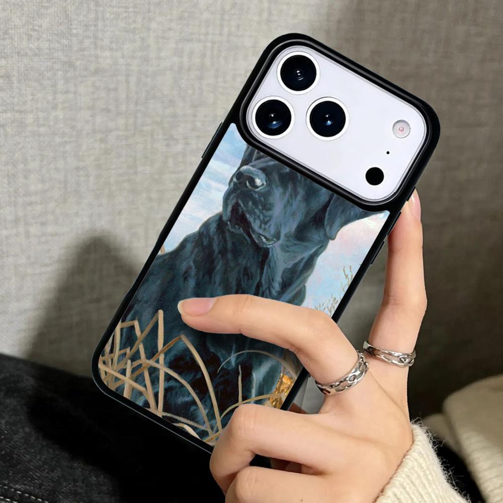 Capa Case for iPhone 17 Air 16 Pro Max 15 Plus 11 13 Mini 14 12 Back Phone Cover Labrador Retriever Golden Dog Puppy