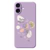 For iPhone 17 Case Sketch Leaves Pattern Printing Straight Edge TPU Phone Back Cover