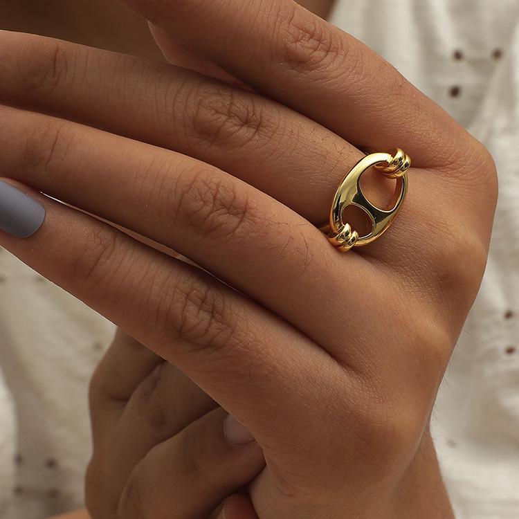 High-End Cross-Border Fashion Bow Ring for Women - European & American Style Open Index Finger Accessory