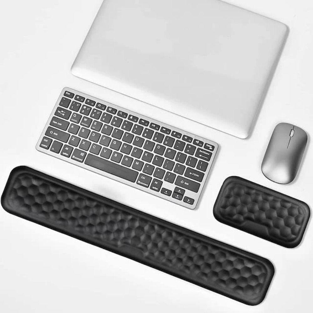 2Pcs/Set Slow Rebound Ergonomic Mouse Pad Wrist Rest Wristband Mouse Mat  Desktop Accessories