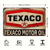 Vintage Texaco Metal Tin Sign Retro Garage Wall Decor American Pub Bar Man Cave Art