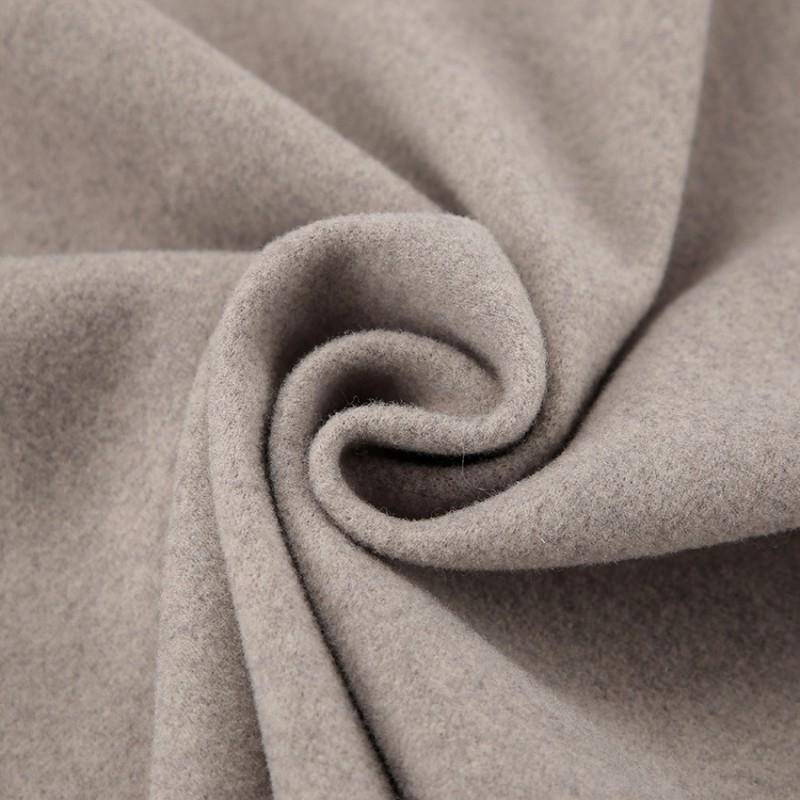 Cappotto Vintage da Donna Marrone Scollo a V Misto Lana Autunno Inverno Caldo Capospalla da Ufficio