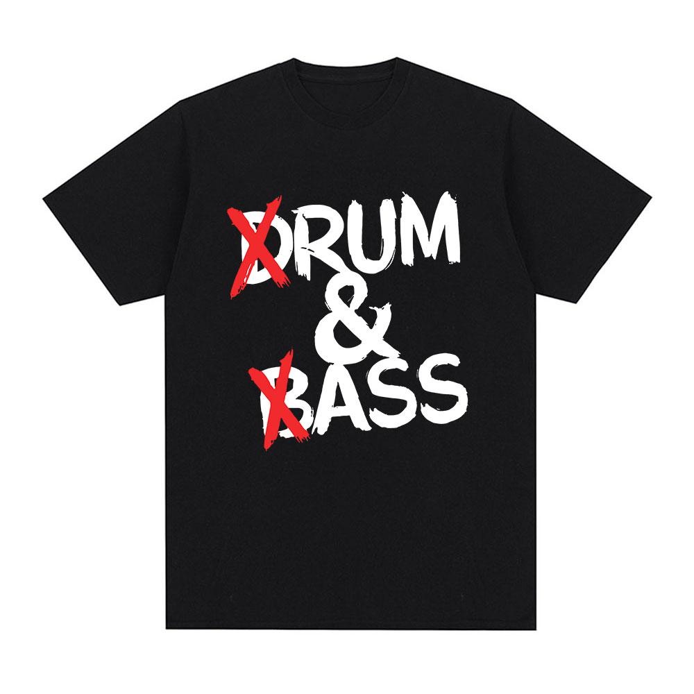 Funny Drum and Bass T Shirts Rum and Ass Lovers Jokes Short Sleeve Cotton Soft T-shirt Unisex Fashion Casual Tee Shirt Tops