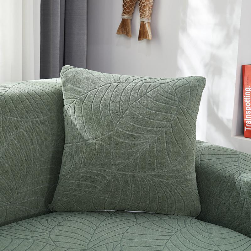 2pcs Water Resistant Pillow Cover Jacquard Stretch Pillowcase 45 *45cm Throw Pillow Covers Elastic Cushion Cover