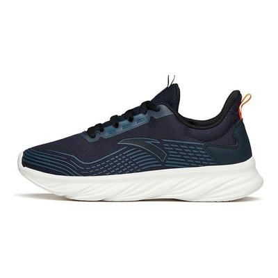 Comfortable Shock Absorbing Breathable Wear Resistant Non Slip Low Top Running Shoes Men Sneakers Black Blue 112145571-2