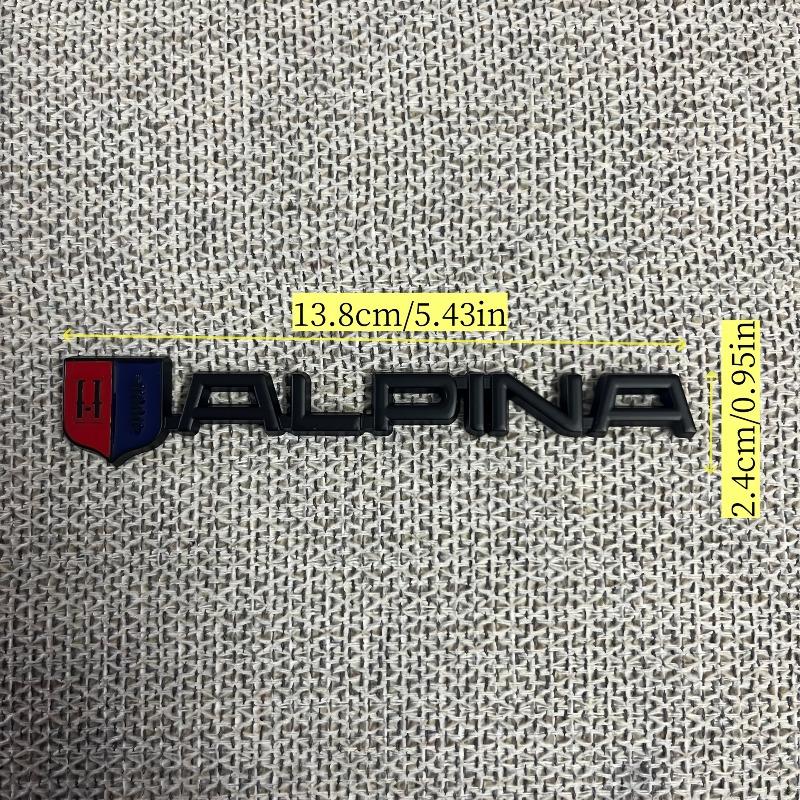 1pc Metal Emblen ALPINA Lettering Badge Durable Vehicle Accessory Enhances Aesthetics Compatible with Multiple Car Models Stylish and Practical