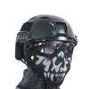Airsoft-Maske, Airsoft-halbe untere Gesichtsmaske aus Stahl und Metallgeflecht für Luftgewehre, CS-Spiele, Paintball, Schießen, Cosplay