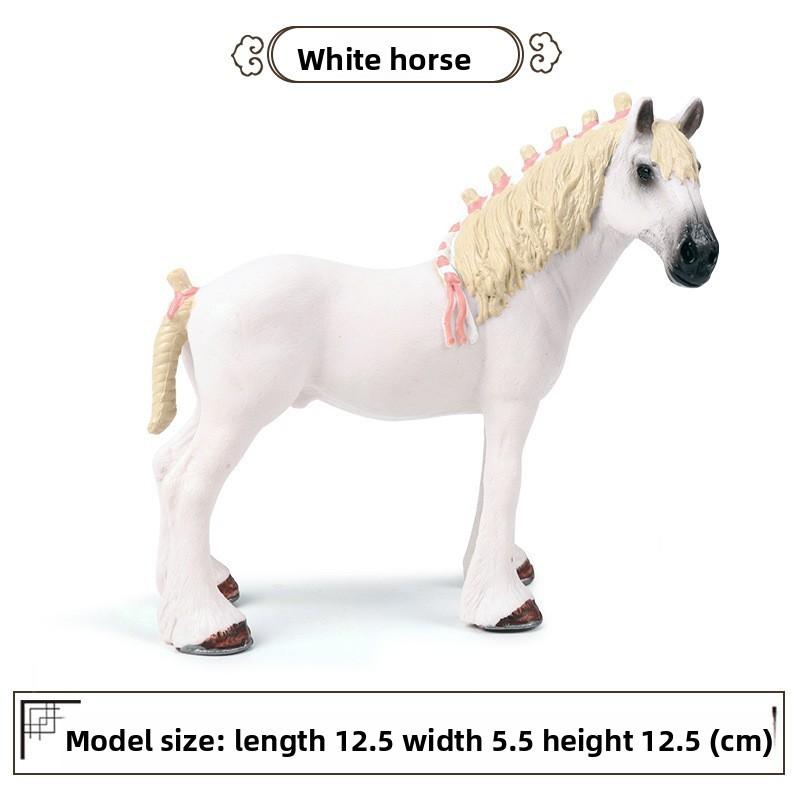 Wild Animal Model Kids Educational Toy Plastic Horse Figurine For Children Play