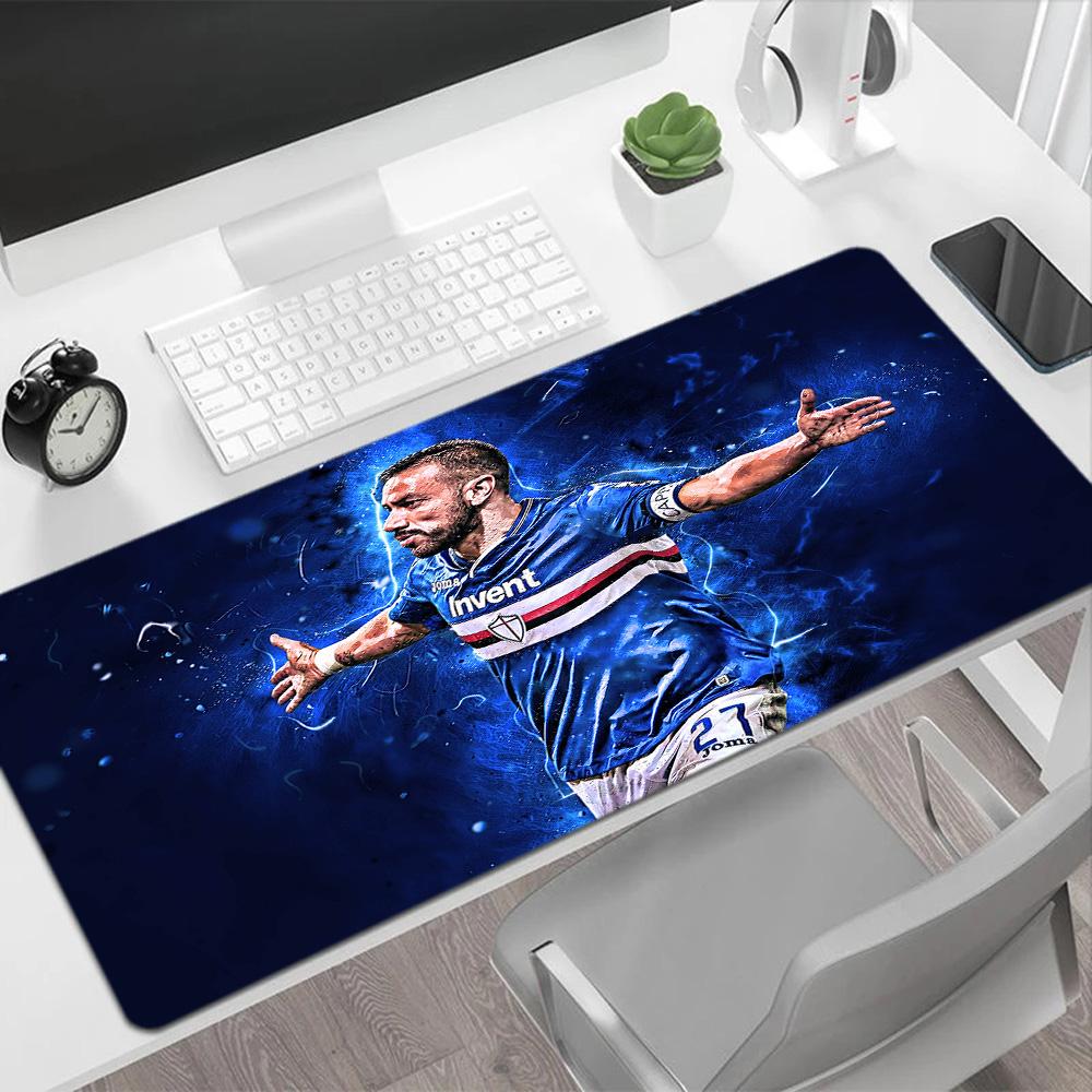 Sampdoria Player Celebration Large Mouse Pad Office Mouse Mats Study Desk Mat Non-Slip Rubber Bottom Suitable for Office Gaming PC Laptop