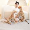Realistic Leopard Plush Toy Soft Stuffed Cheetah Doll For Kids And Collectors