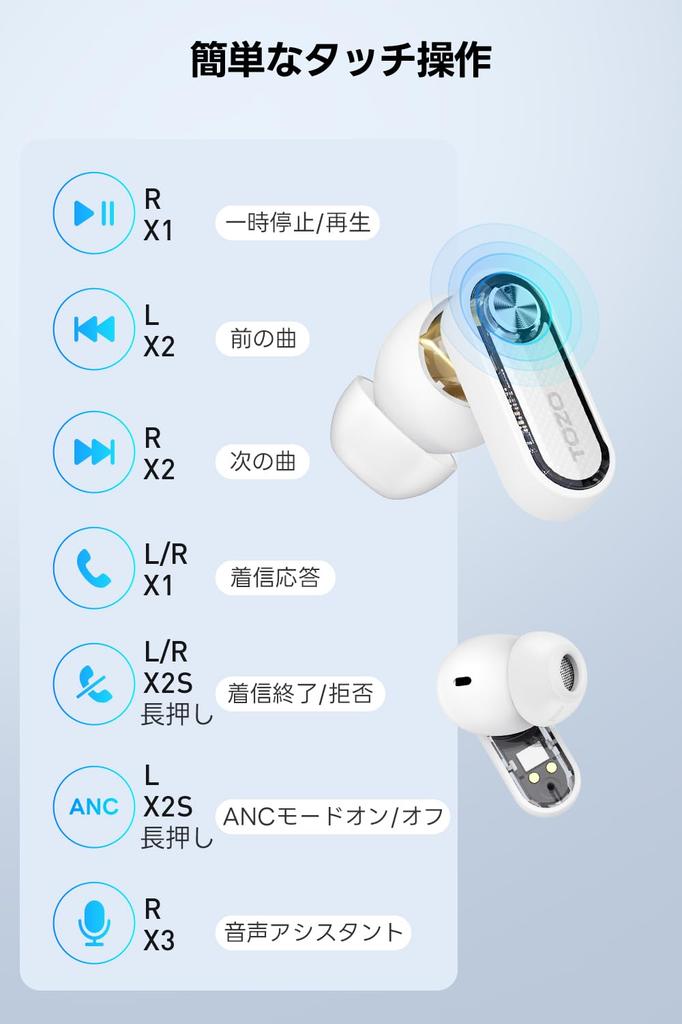 2026 Award Crystal Pods Rounded Design Bluetooth Wireless Earphones with Active Noise Cancellation Warm Frequency Custom App Ambient Sound Touch IPX4